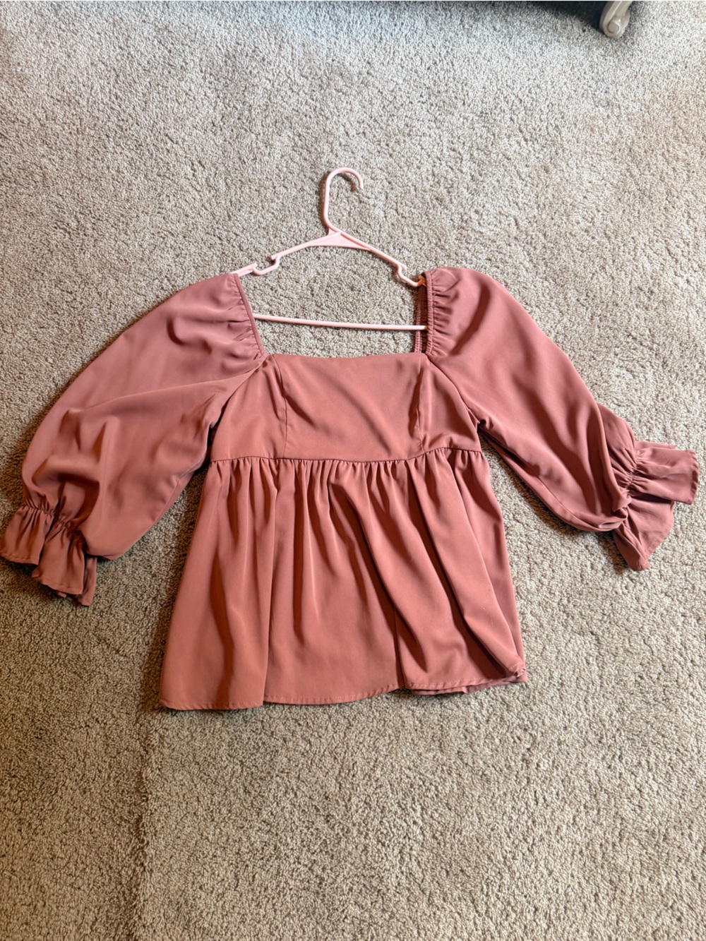 Pink babydoll top
